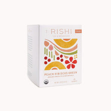 Load image into Gallery viewer, Rishi Organic Peach Hibiscus Green
